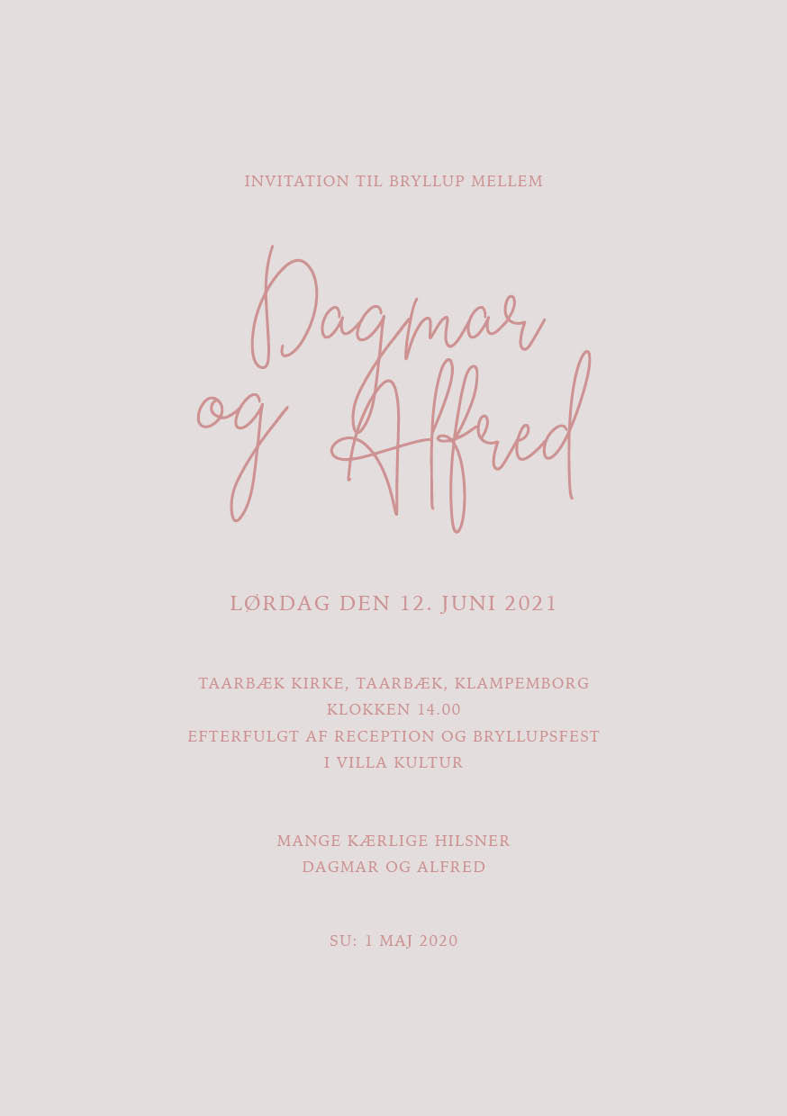 Bryllup - Dagmar & Alfred
